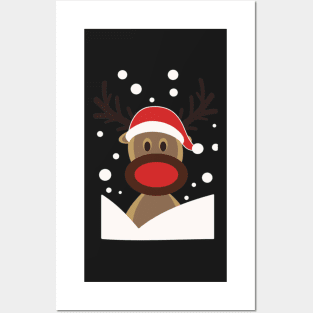 Little Red Nose Raindeer Posters and Art